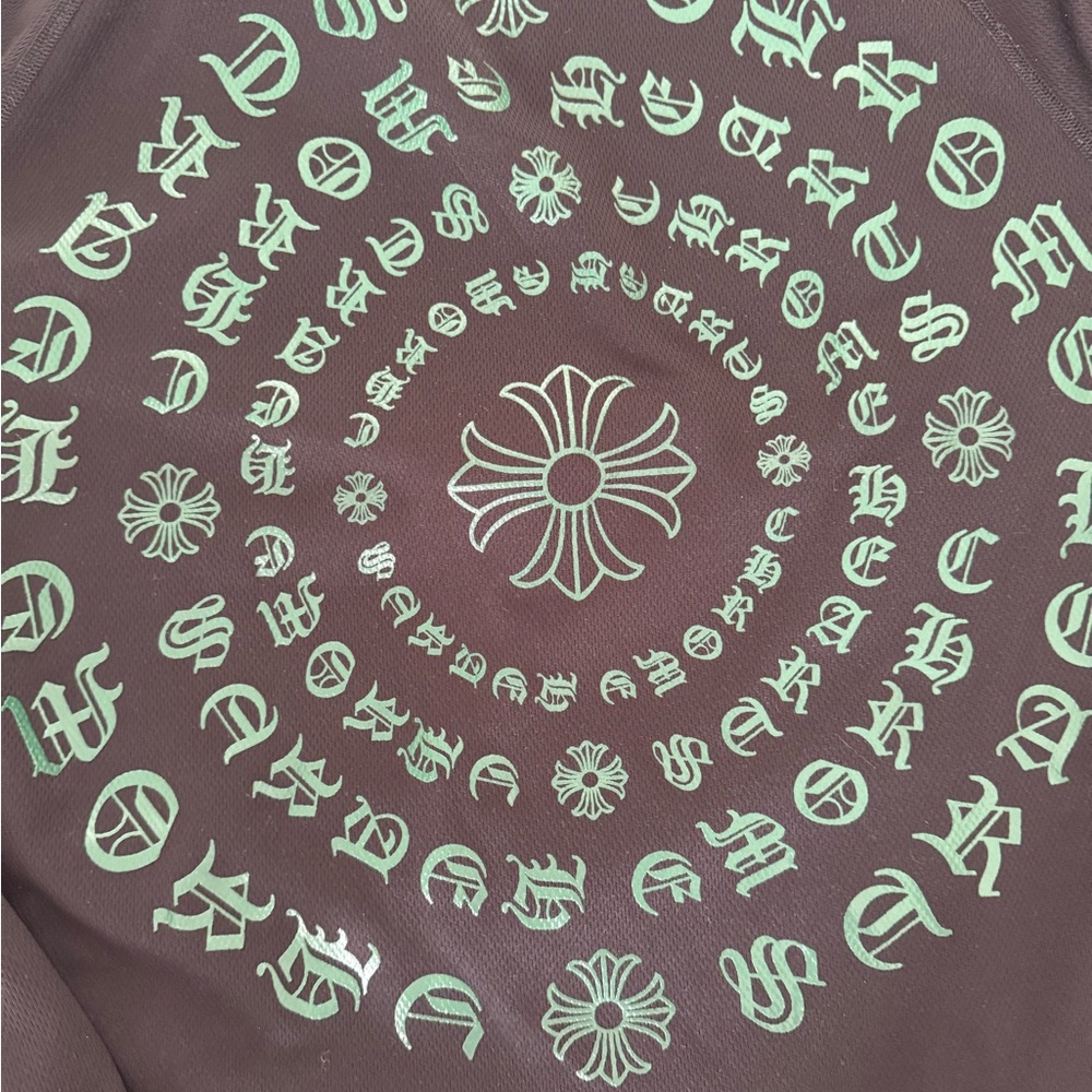 Vintage Chrome Hearts Black and Green Long Sleeve Tee, VERY RARE! - Picture 3 of 7
